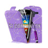 Kožený obal Samsung Galaxy Ace 2 – Diamond Flip – fialová