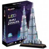 CUBICFUN Svítící 3D puzzle Burdž Chalífa 136 dílků