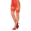 Silonky OBSESSIVE Rediosa Stockings červená S/M