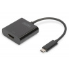 Graphic Adapter HDMI 4K 30Hz UHD to USB 3.1 Type C, with audio, black, 15cm DA-70852