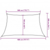 vidaXL Tieniaca plachta 160 g/m² béžová 3/4x2 m HDPE - Béžová - 97622-59824