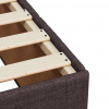 vidaXL Boxspring posteľ s matracom tmavohnedá 160x200 cm látka - Hnedá - 217888-211415