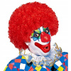 PAROCHŇA AFRO KLAUNA ČERVENÁ KUČERAVÉ VLASY KLAUN CIRKUS