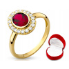 SWAROVSKI prsteň zlata s RUBY pr.333 (SWAROVSKI prsteň zlata s RUBY pr.333)