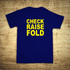 Check, raise, fold, Barva Modrá, Velikost L Bezvatriko.cz 104019