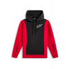 Mikina IGNITE HOODIE, ALPINESTARS (černá/červená) XL