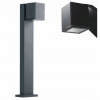 Stĺpíkové osvetlenie - Stojace záhradné svietidlo s matným čiernym stĺpikom 50 cm (Stĺpíkové osvetlenie - Stojace záhradné svietidlo s matným čiernym stĺpikom 50 cm)
