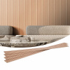 drevené lamelové akustické panely 8 ks 96 x 6 palcov WPC pre moderné steny z jaseňového dreva