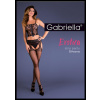Spodné prádlo Pásikové nohavičky s čipkou EROTICA STRIP PANTY SILVANA Black S/M