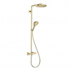 Hansgrohe Raindance S - Sprchový set s termostatom, priemer 24 cm, 3 prúdy, EcoSmart+, leštený vzhľad zlata 28825990