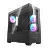 Počítačová skriňa Darkflash DS900 AIR (čierna) + 6 ventilátorov ARGB DS900 Air Black + fa
