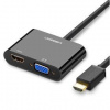 Redukcia UGREEN HDMI/VGA + HDMI Converter (40744) čierna