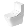 DURAVIT DuraStyle WC misa kombi s Vario odpadom, hlboké splachovanie, pre Sensowash, 370 x 700 mm, biela, s povrchom WonderGliss, 21565900001