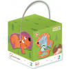 DODO Puzzle Zvieratká v lese 6v1 (2,3,4 dieliky)