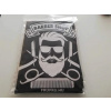 Pláštenka BARBER na strihanie kadernícka zapínanie na suchý zipsČIERNA (Pláštenka BARBER na strihanie kadernícka ČIERNA)