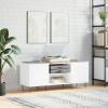 vidaXL Skrinka na platne biela 121x38x48 cm kompozitné drevo - Biela - 21469-162999