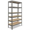 Meets-ecommerce UG Kovový regál profi 180x90x60, 4-6 políc Farba: Antracitová, Počet polic: 6 políc