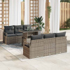 zahrada-XL Súprava záhradných pohoviek 7 pcs Sivá 100 x 55 x 73 cm 3348745