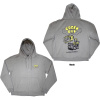 Mikina na zips Green Day - Longview Doodle, Unisex,Šedá,XL