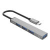 Orico USB na USB 3.0 + 3x USB 2.0 adaptér Hub (sivý)