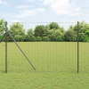 zahrada-XL Plot s stĺpmi Sivá 1.5 x 10 m Oceľ 3350399
