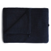 Mushie pletená detská deka z organickej bavlny - bodkovaná Dark Navy