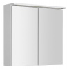 AQUALINE - KAWA STRIP Galérka s LED osvetlením 70x70x22cm, biela WGL70S
