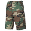 MFH Americké krátke nohavice BDU Rip stop, woodland-stonewashed - XXL