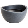 Scheurich kvetináč Wave Globe Bowl s om 40 cm čierny granit