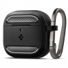 Spigen Rugged Armor - matná čierna - ochranný kryt pre AirPods 4, čierny ACS08642
