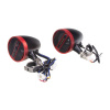 Reproduktory na motocykel, skúter, ATV - s USB, MP3, Bluetooth, FM tunerom / farba čierno-červená