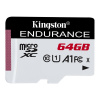 64 GB microSD karta Kingston High Endurance Class 10 UHS-I U1 (r95MB/s, w30MB/s) bez adaptéra SDCE/64GB