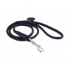 COLLAR Soft kožené vodítko okrúhle Black Collar