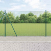 zahrada-XL Plot s stĺpmi Zelená 1.5 x 10 m Oceľ 3352413