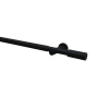 Gardinia Záclonová súprava Zylinder čierna 1 tyč pr. 22/25 mm, 190-360 cm