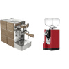 Stone Espresso Mine Premium Wood + Eureka Mignon Bravo, CR ferrari red