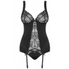 Obsessive Sexy korzet Heartina Čierna L/XL