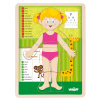 Woody Puzzle ´´Ľudské telo´´ - Dievča CZ