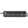 Brennenstuhl 1153300124 zásuvková lišta s vypínačem 4násobná černá DE schuko zástrčka/zásuvky 1 ks