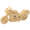WOODEN TOY , WCK 3D puzzle Pretekárska motorka