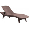 KETER Pacific Lehátko záhradné polohovacie 197 x 75 x 41 cm - cappuccino KETER 211682