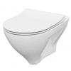 Cersanit MILLE WC závesné CleanOn+sedátko Slim SC duropl, Biela S701-453 S701-453