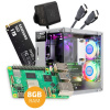 Súprava s Raspberry Pi 5 (8 GB RAM), Pironman 5, 1 TB SSD + príslušenstvo