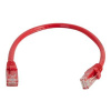 C2G Cat6 Booted Unshielded (UTP) Network Patch Cable - Patch kabel - RJ-45 (M) do RJ-45 (M) - 2 m - UTP - CAT 6 - lisovaný, provedení bez hrbolků, licna - červená