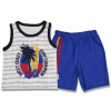 Chlapčenská letná súprava tielko + modré kraťasy, veľ. 92/98