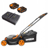Kosačka elektrická - Batériová kosačka Worx WG779E.1 + 2x 20V + nabíjačka (Kosačka elektrická - Batériová kosačka Worx WG779E.1 + 2x 20V + nabíjačka)