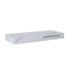 LOTOSAN LN7487 LOTOSTONE doska pod umývadlo Mramor s konzolou na uterák 120,4 x 46 x 12 cm biela matná LTS1204612ST13