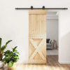 vidaXL Posuvné dvere so sadou kovania 70x210 cm borovicový masív 3203076