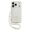 Guess IML Flowers Allover Strap MagSafe zadný kryt pre iPhone 17 Pro White