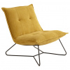 MID.YOU KRESLO, kov, textil, žltá - Kreslá - 002220035304